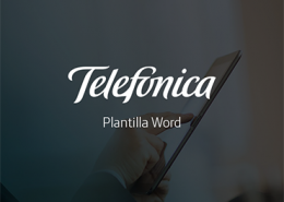 Diseñamos la plantilla corporativa en word para el Global Partners Programme, de la empresa Telefónica