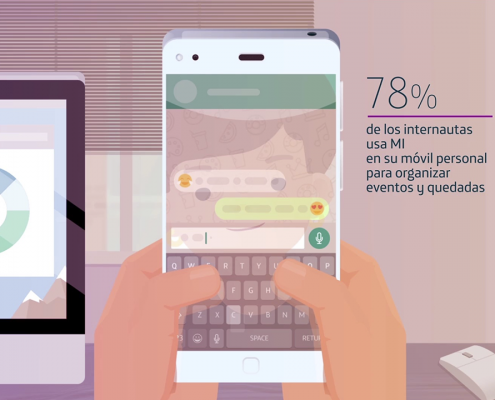 Diseñamos y animamos la infografía para el Informe de La Sociedad de la Información en España 2016, realizado para la Fundación Telefónica